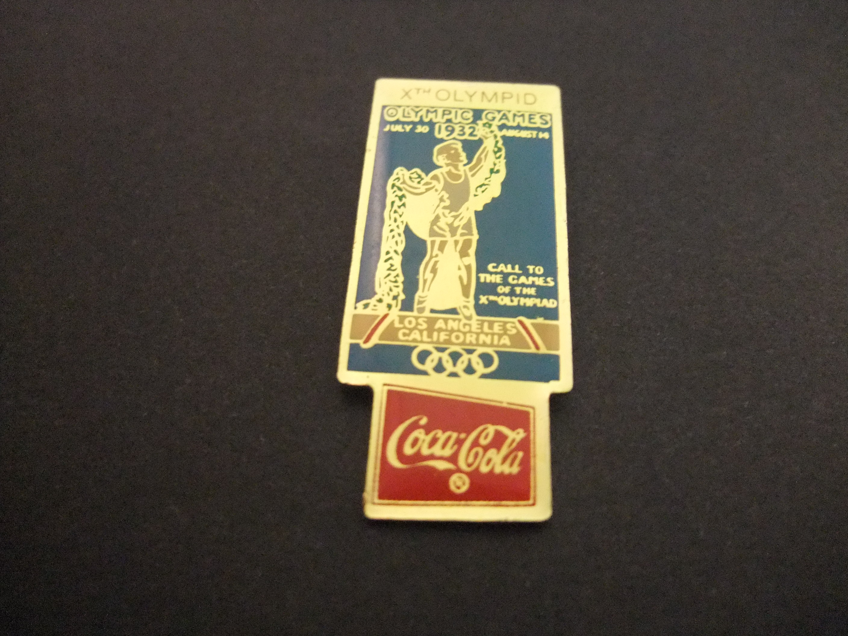 Olympische Spelen 1932 Los- Angeles sponsor Coca Cola